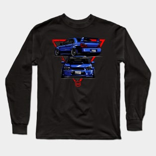 Subaru WRX STi GD - PAPAYA STREETART Long Sleeve T-Shirt